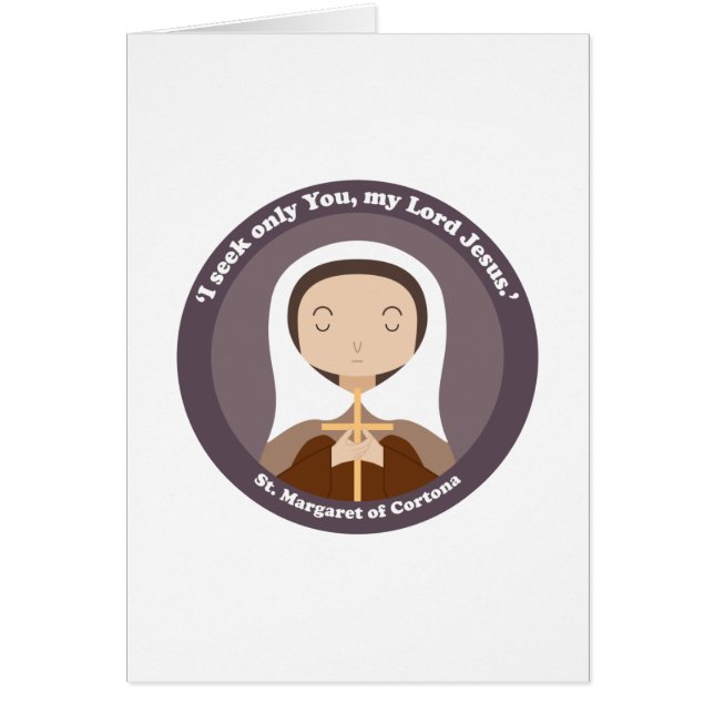 St. Margaret of Cortona Hälsningskort (Framsidan)