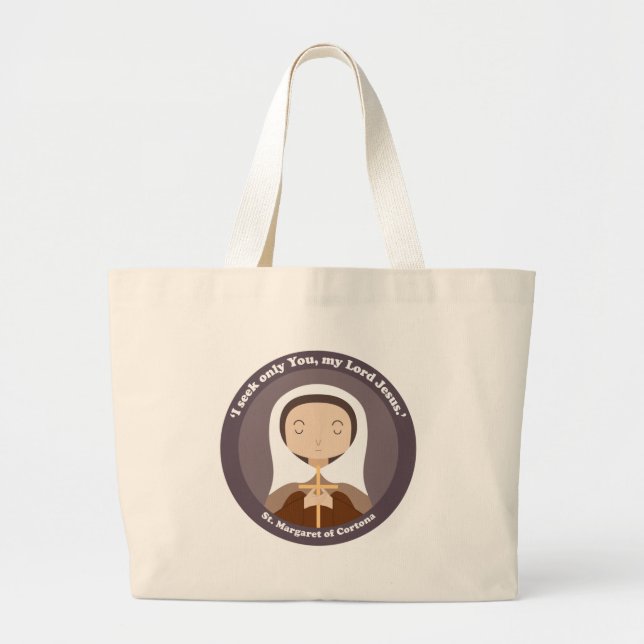 St. Margaret of Cortona Jumbo Tygkasse (Framsidan)