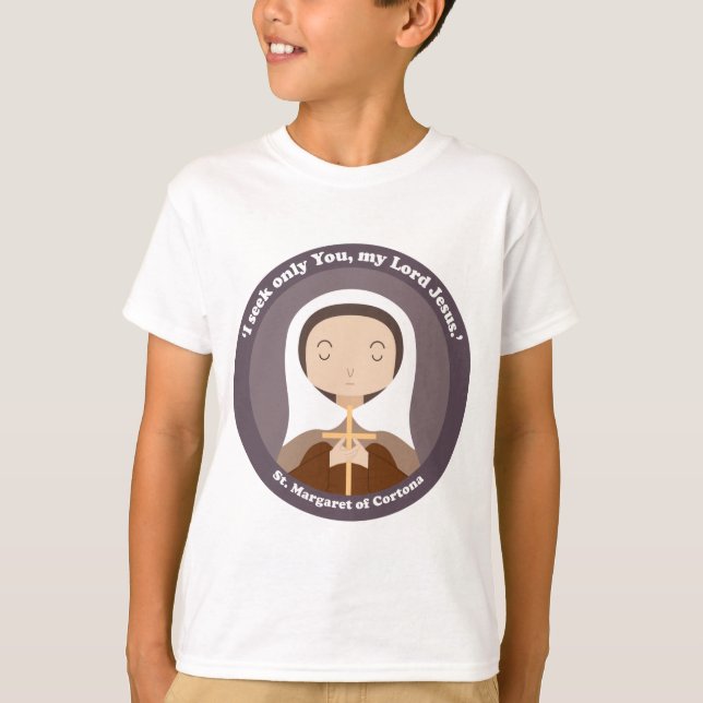 St. Margaret of Cortona T Shirt (Framsida)