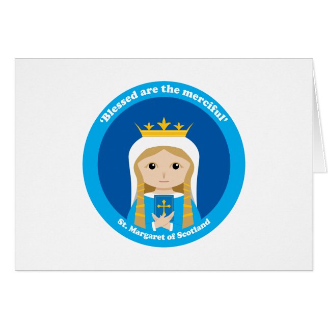 St. Margaret of Scotland Hälsningskort (Framsidan Horizontal)