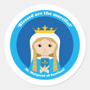 St. Margaret of Scotland Runt Klistermärke