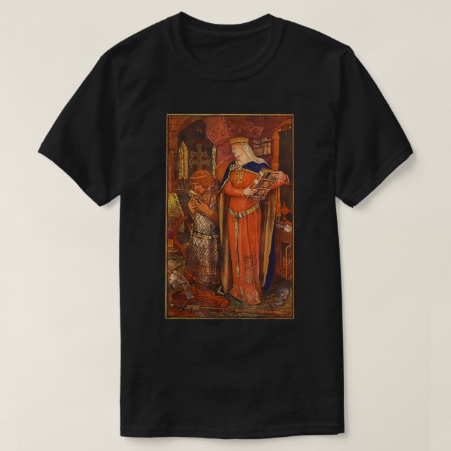 St Margaret Queen of Scotland Art Catholic Saint T Shirt (Design framsida)