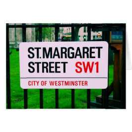 St. Margaret Street - Westminster Hälsningskort