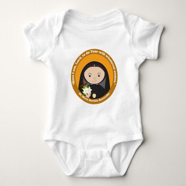 St. Maria Bertilla Boscardin T Shirt (Framsida)