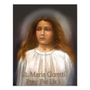 St. Maria Goretti, Martyr for Purity Fototryck