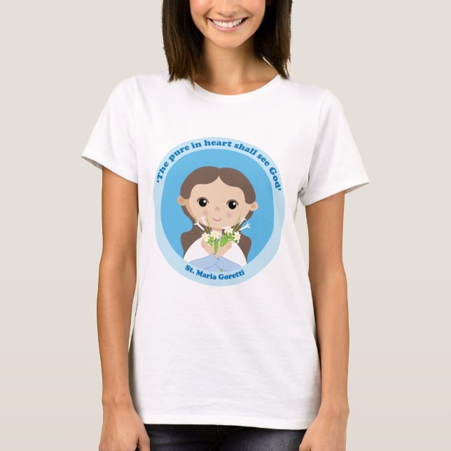 St. Maria Goretti T Shirt (Framsida)