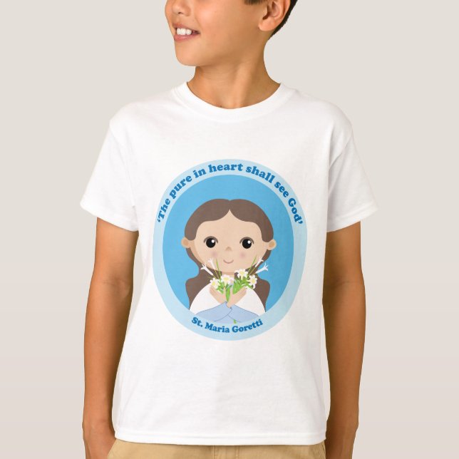 St. Maria Goretti T Shirt (Framsida)