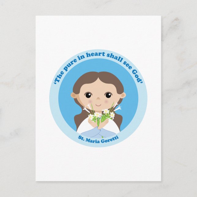 St. Maria Goretti Vykort (Framsida)