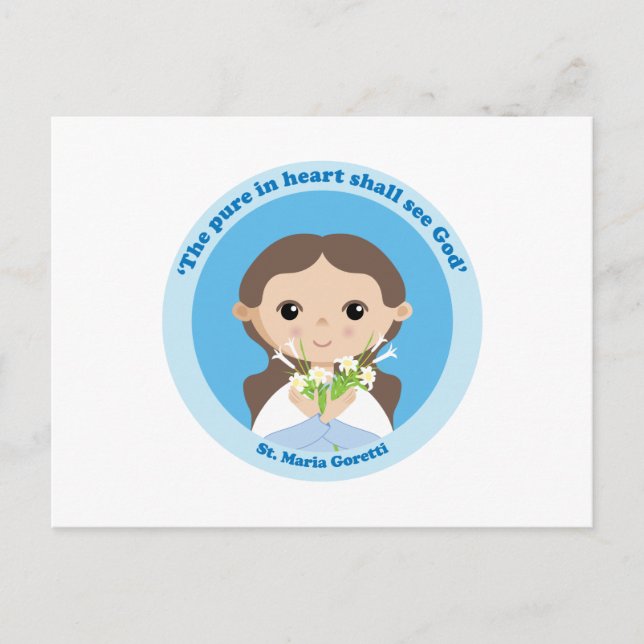 St. Maria Goretti Vykort (Framsida)