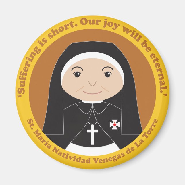 St. María Natividad Venegas de La Torre Magnet (Framsidan)