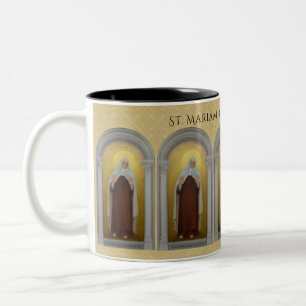 St. Mariam of Jesus Crucified Carmelite Nun Två-Tonad Mugg