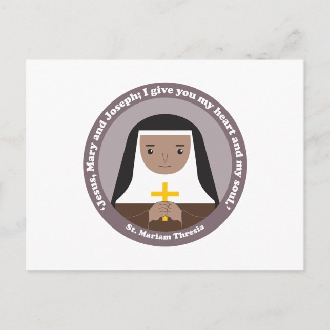 St. Mariam Thresia Vykort (Framsida)