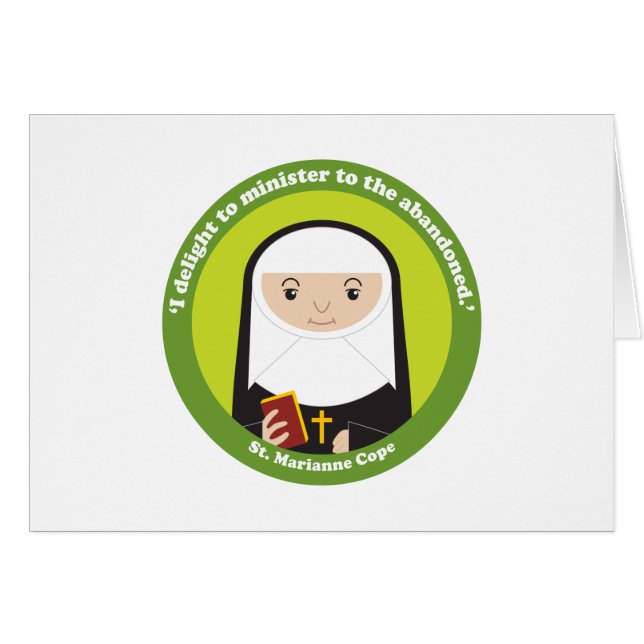 St. Marianne Cope Hälsningskort (Framsidan Horizontal)