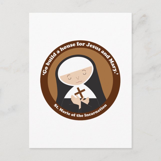 St. Marie of the Incarnation Vykort (Framsida)