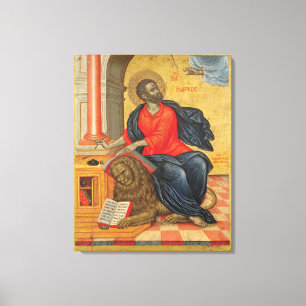 St. Mark - av Tzanes Emmanuel (1657) Canvastryck
