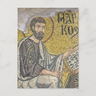 St. Mark Byzantine Mosaic Orthodox Icon Vykort