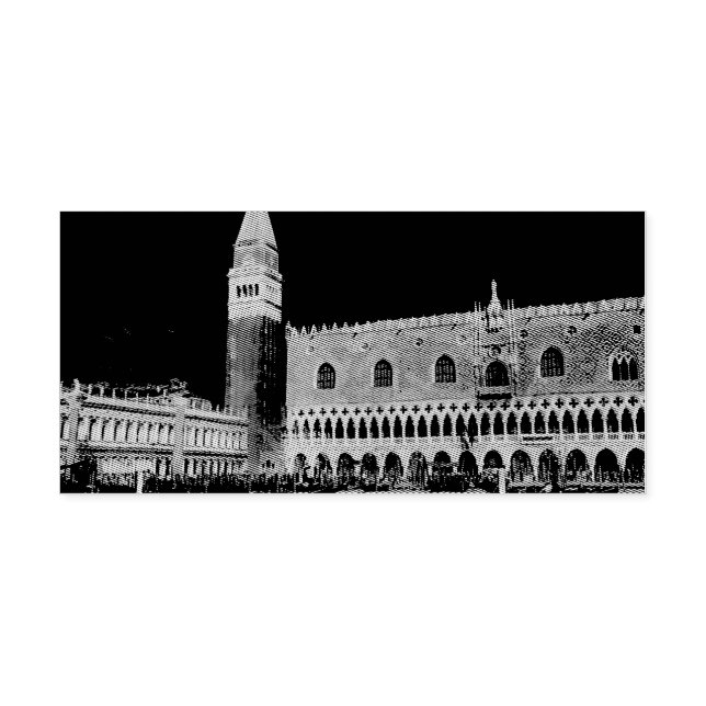 St Mark kvadrerar Piazzetta målning Självfärgande Stämpel (Design)