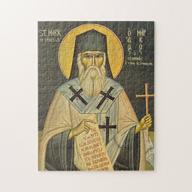 St. Mark of Ephesus Orthodox Christian Icon Pussel (Vertikal)