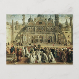 St. Mark Preaching in Alexandria, Egypten, 1504-07 Vykort