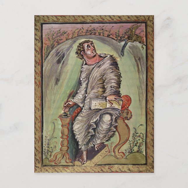 St. Mark vid sitt skrivbord Vykort (Framsida)