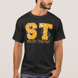 st märker orange- och vitpolka dots tee