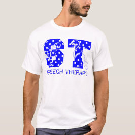 st märker vit- och blåttpolka dots tee