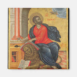 St. Markera Evangelist av Emmanuel Tzanes Magnet