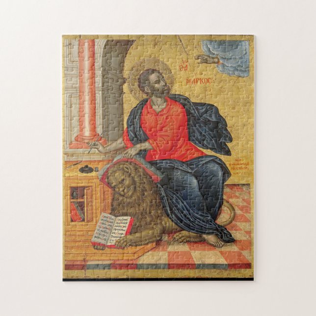 St. Markera Evangelist av Emmanuel Tzanes Pussel (Vertikal)