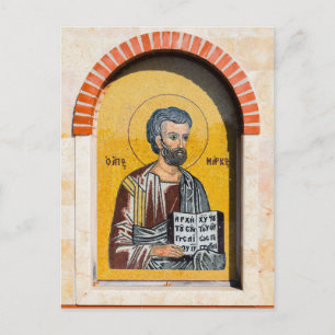 St. Markera Evangelist Orthodox Christian Icon Vykort