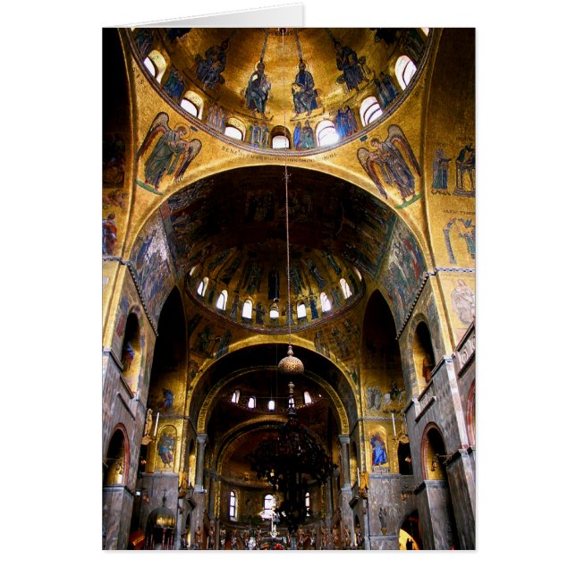 St. Mark's Basilica Hälsningskort (Framsidan)