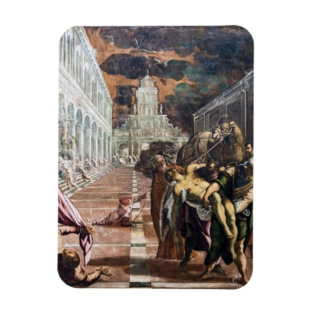 St. Mark's Body Brokas to Venice by Jacopo Tintore Magnet (Vertikal)