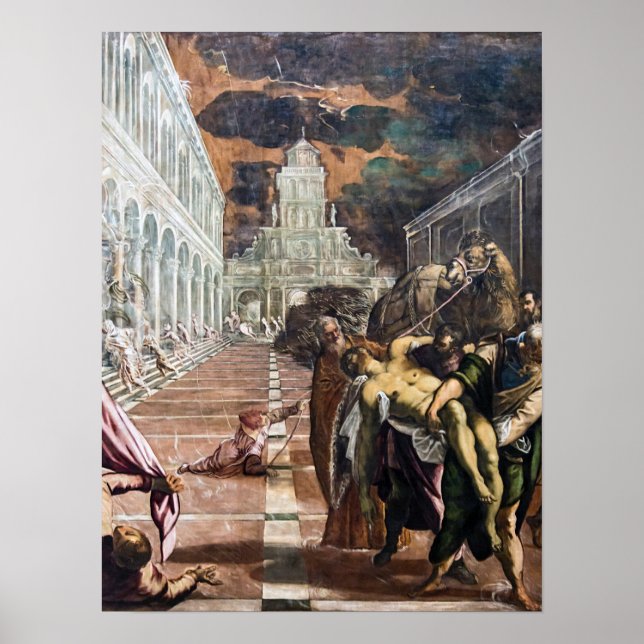 St. Mark's Body Brokas to Venice by Jacopo Tintore Poster (Framsidan)