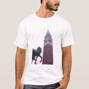 St. Marks Campanile, Bronze Horses San Marco T Shirt