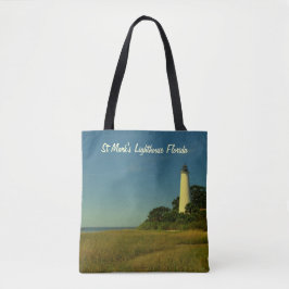 St. Mark's Lighthouse FL Jumbo Tote Bag Tygkasse