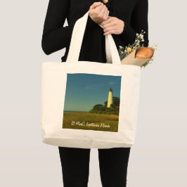 St. Mark's Lighthouse FL Jumbo Tote Bag Tygkasse