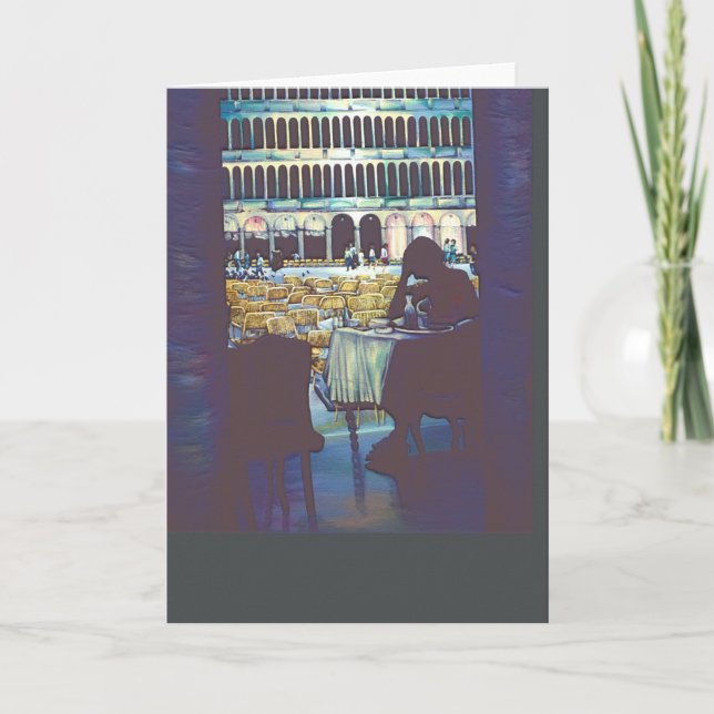 St. Mark's Silhouette Greeting Card Kort (Framsida)