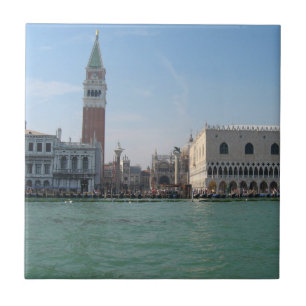 St. Mark's Square från Grand Canal Kakelplatta