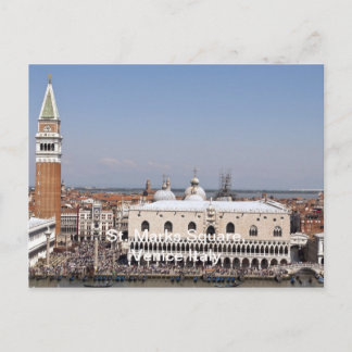 St. Marks Square, Venedig-Italien Vykort