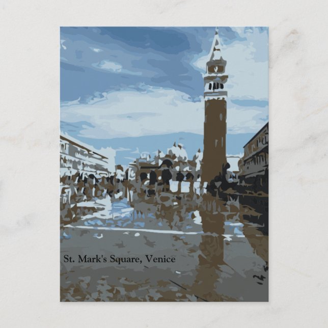 St. Mark's Square, Venedig, Italien Vykort (Framsida)