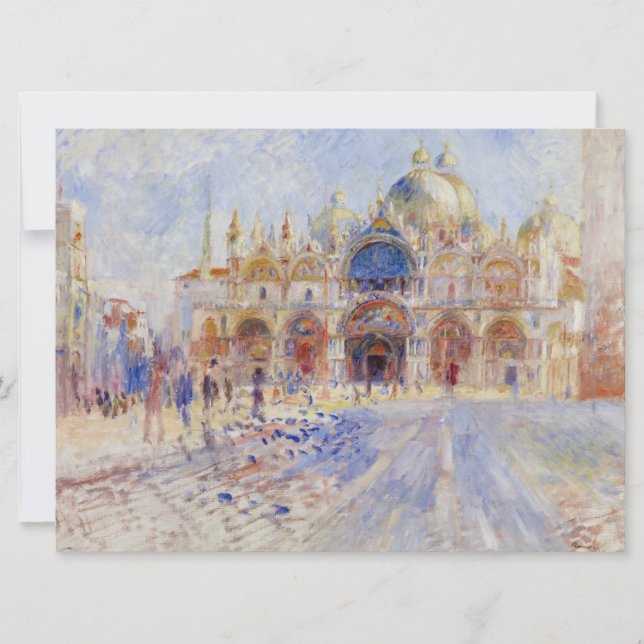 St. Mark's Square, Venedig (Piazza San Marco) Kort (Framsida)