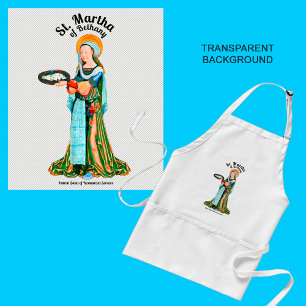 St. Martha of Bethany in Her Kitchen (Plain) Förkläde