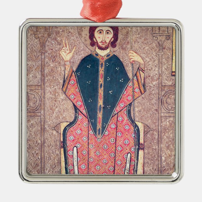 St Martin av Tours, specificerar från ett altare Julgransprydnad Metall (Framsidan)