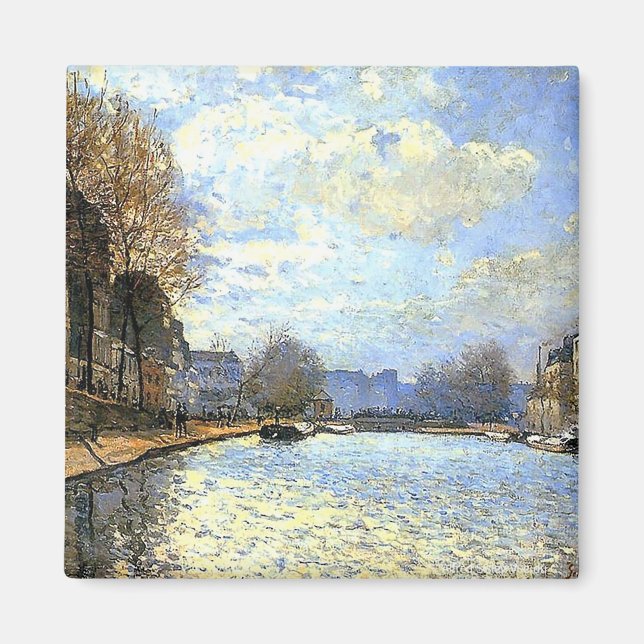 St Martin Canal Alfred Sisley Magnet (Framsidan)