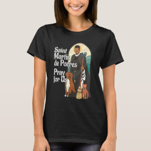 St Martin De Porres African American Black Saints T Shirt