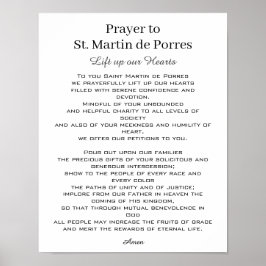 St. Martin de Porres Prayer Rational Harmony Poster