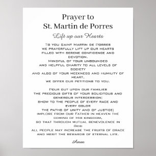 St. Martin de Porres Prayer Rational Harmony Poster