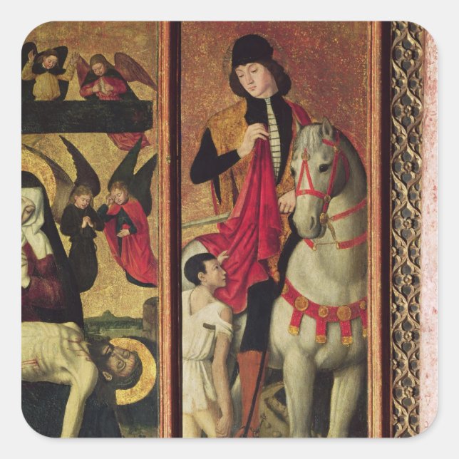St. Martin Fyrkantigt Klistermärke (Framsida)