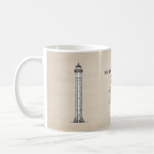St. Martin Island Lighthouse - Michigan - SBD Kaffemugg