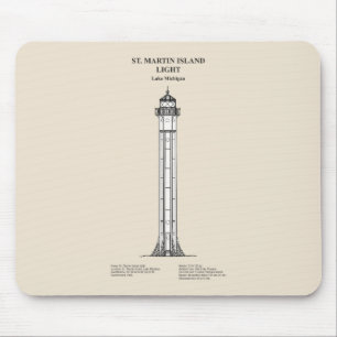 St. Martin Island Lighthouse - Michigan - SBD Musmatta