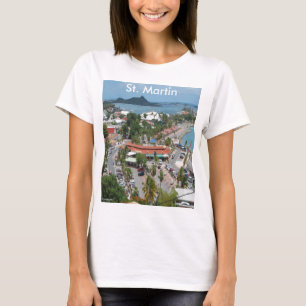 St. Martin och Marigot Bay Photo T Shirt